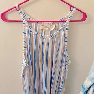 Long Striped Colorful Tank Top